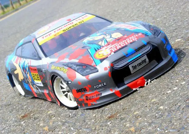 Ewellselling №: S037 190 мм ПВХ Окрашенный корпус 1/10 для 1:10 RC car 2 шт./лот|1/10 body|body 1/10body shell |