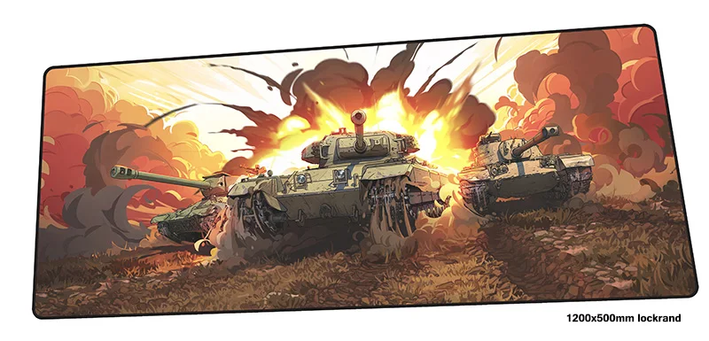 Игровой коврик для мыши World of Tanks с заблокированным краем 120x50 см нетбука игровой