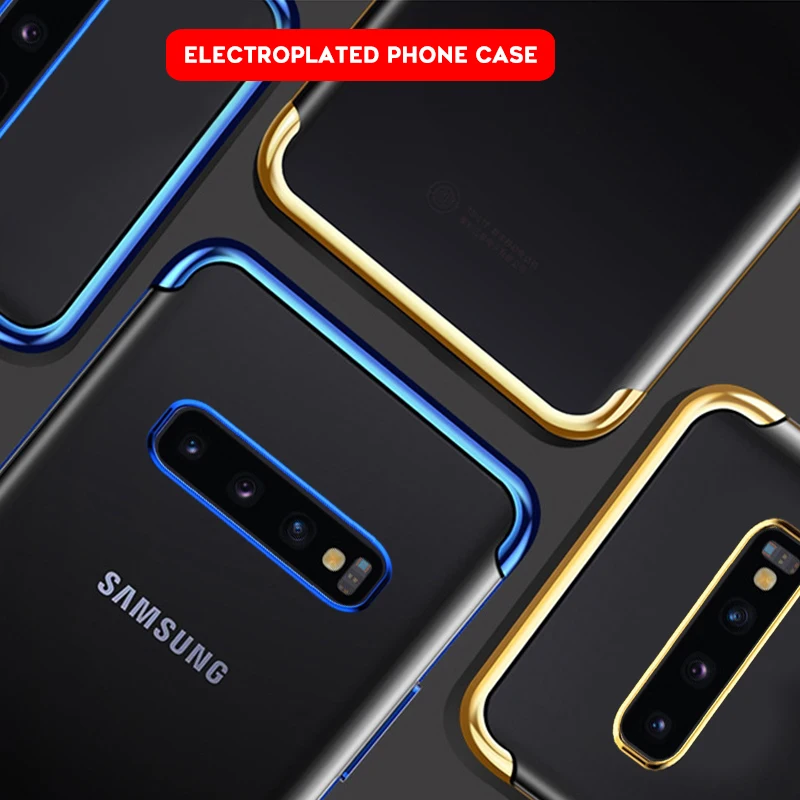 Для Smausng Galaxy S10 силиконовый тонкий чехол для телефона из ТПУ Samsung Роскошный