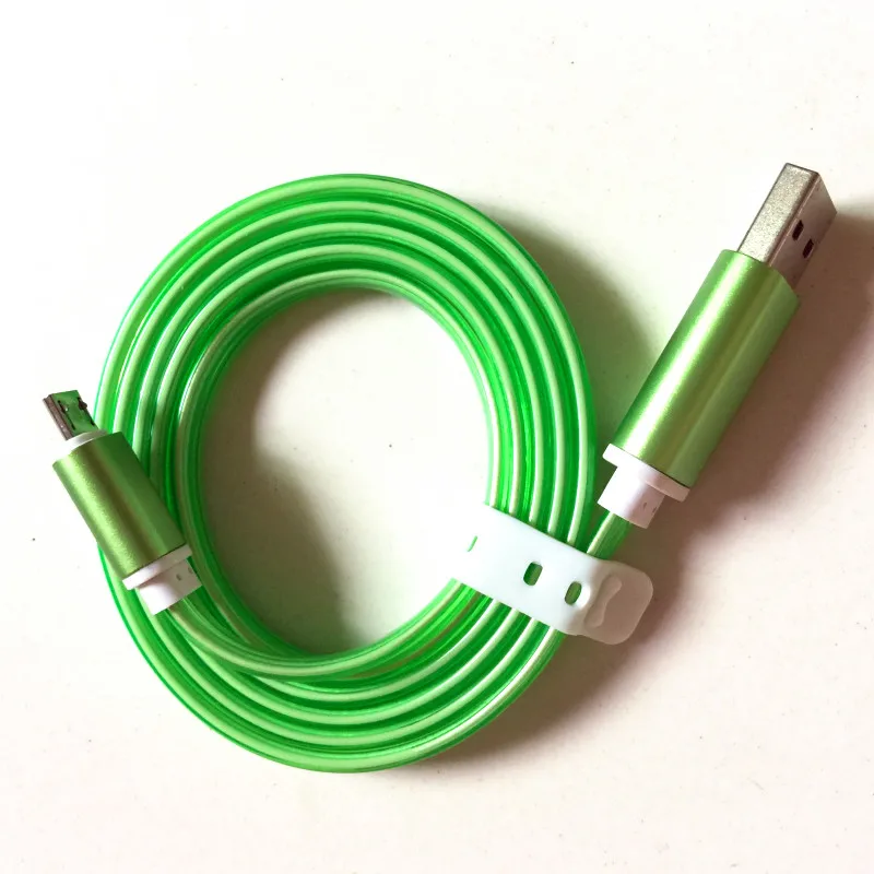 Универсальный 1 м флэш кабель USB светодиод Видимый Световой для передачи данных