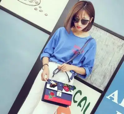 2018New модная роскошная дизайнерская женская сумка кожаная через плечо Сумка с