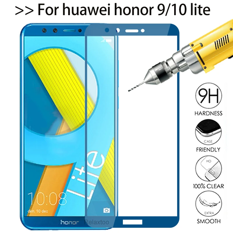 Защитное стекло для honor 9 lite закаленное huawei 10 защитная пленка|Защитные стёкла и