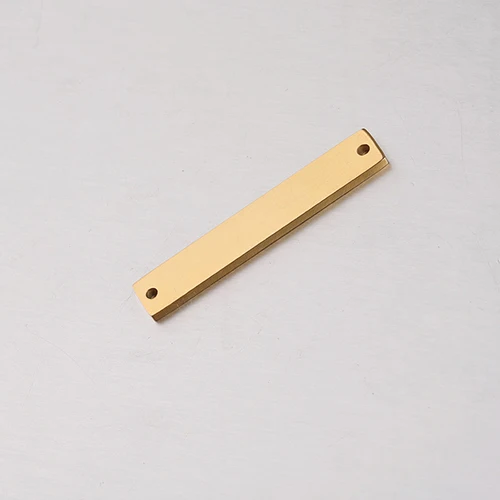 gold color Fnixtar зеркальная полировка из нержавеющей стали прямоугольная штамповка пустой бар Шарм Разъем DIY Ювелирные изделия 1,5*6*35 мм 20 шт./лот - Окраска металла: gold color