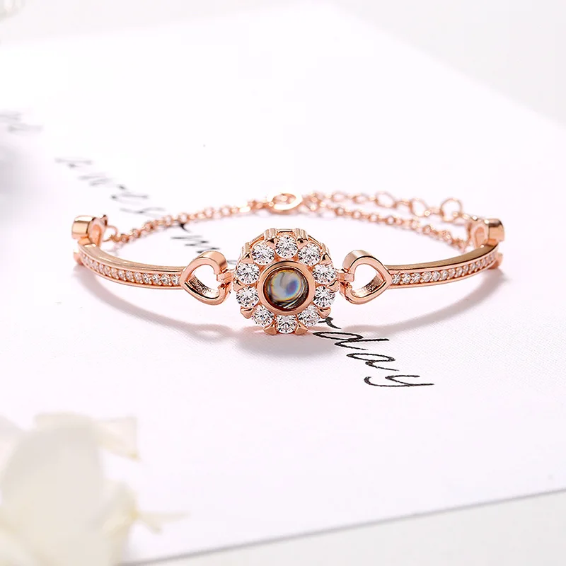Браслеты для женщин с надписью Love Angel Eye на 100 языках, Новое поступление, очаровательные ювелирные изделия из стерлингового серебра S925 пробы с памятью
