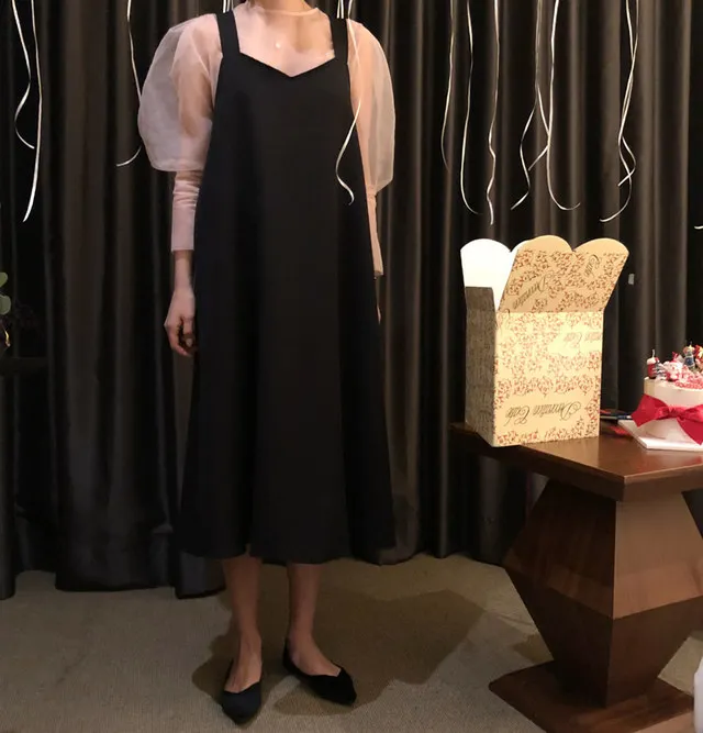 WHITNEY WANG 2019 весенне-осеннее модное уличная винтажное стильное платье на бретелях с