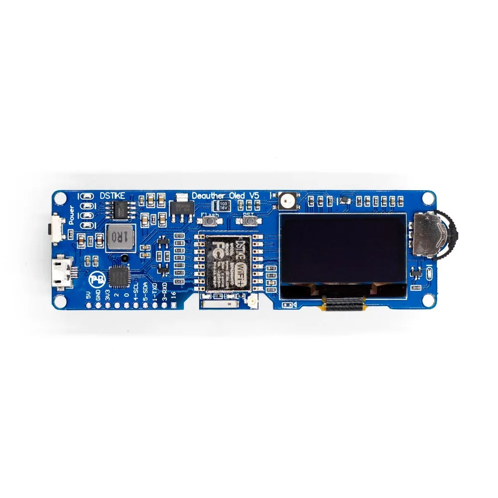 DSTIKE WiFi Deauther O светодиодный V5 атака/контроль/тест-инструмент ESP8266 1.3O 8 дБ антенна 18650