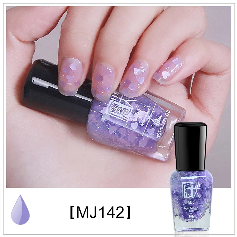Модный Профессиональный лак для ногтей Vernis A Ongle Flower Heart Shining Esmaltes, Блестящий 3d Гель-лак для ногтей Nagellak - Цвет: 142