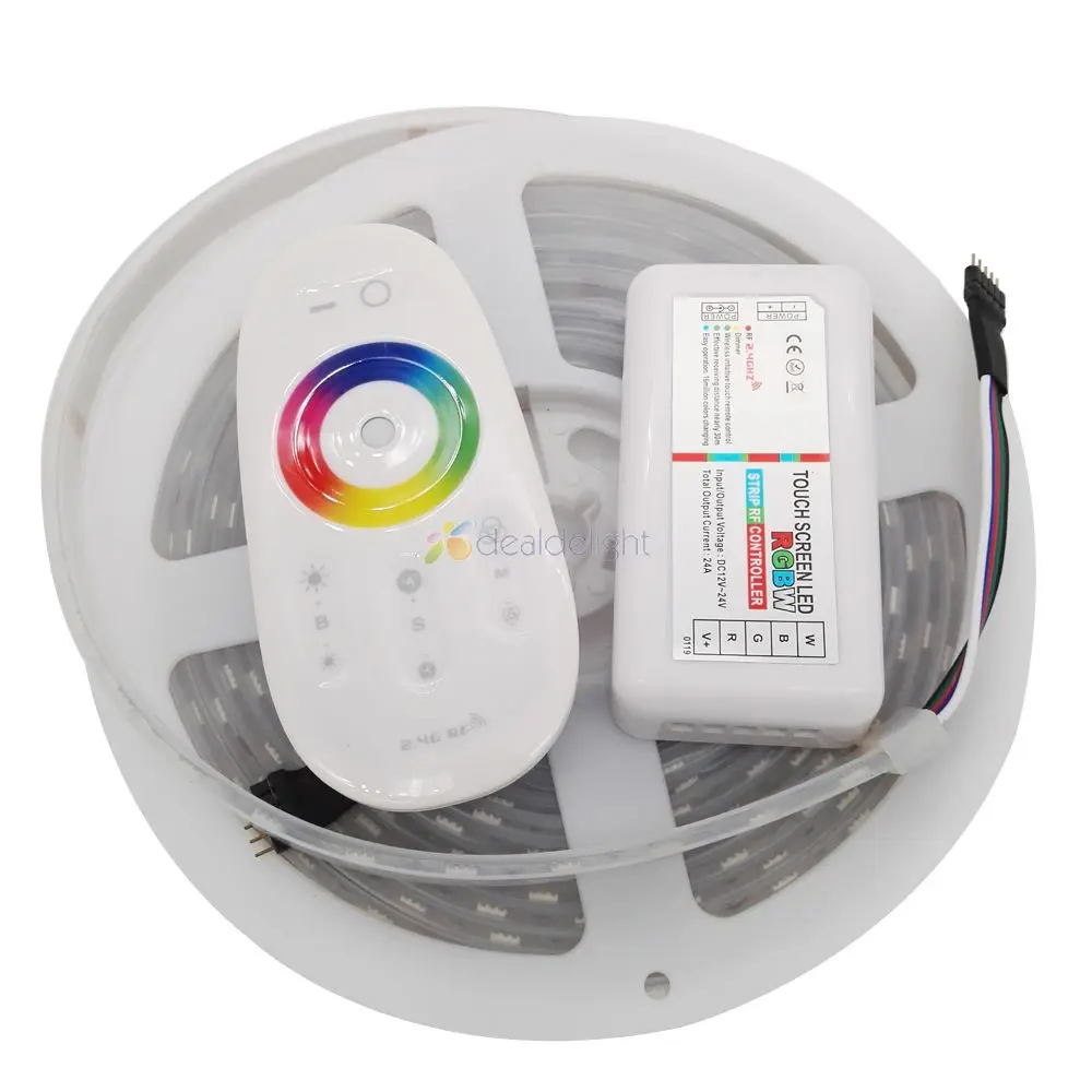 Светодиодная лента 5 М 5050 RGBW RGB + Холодный/теплый белый IP67 силиконовая трубка