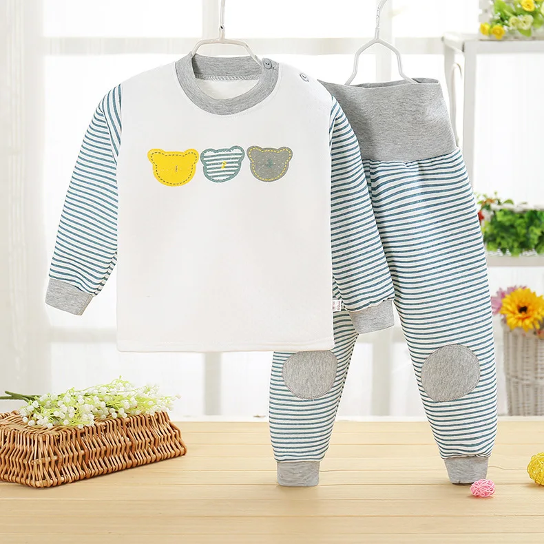 Осенне-зимний комплект детской одежды с героями мультфильмов Мягкая одежда для