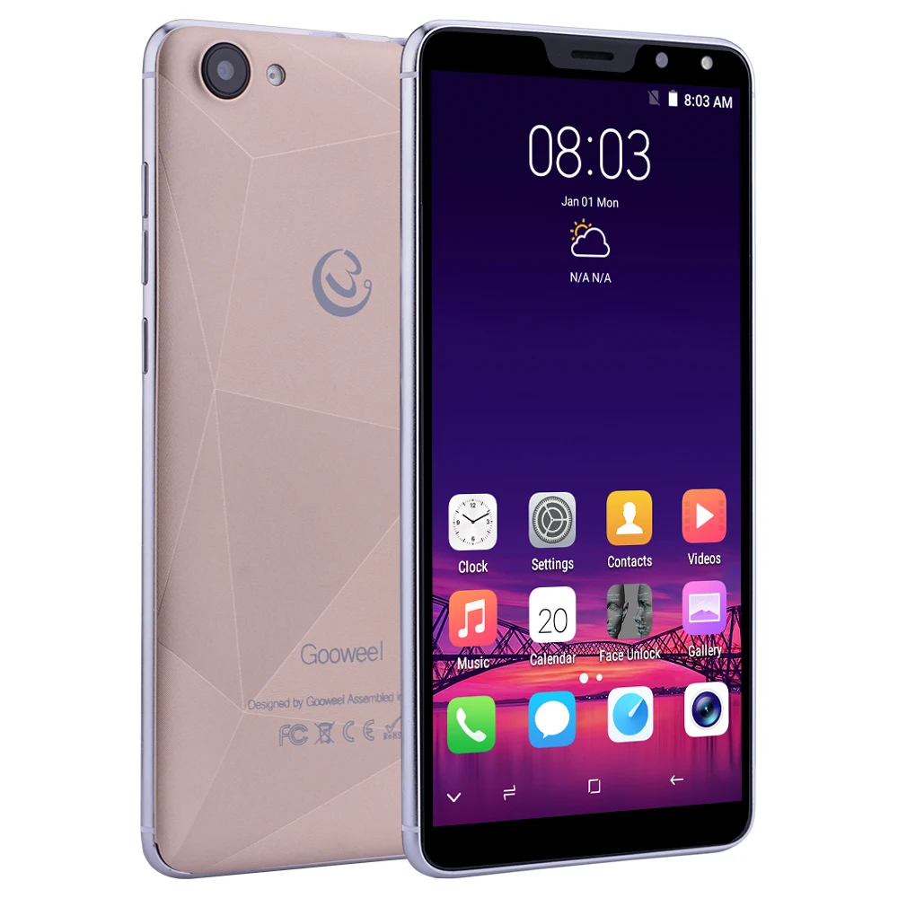 Gooweel M5 плюс смартфон с 3g gps Face ID мобильный телефон 1 ГБ + 8 5 99 дюймов 18:9 ips Экран 5.0MP 2.0MP