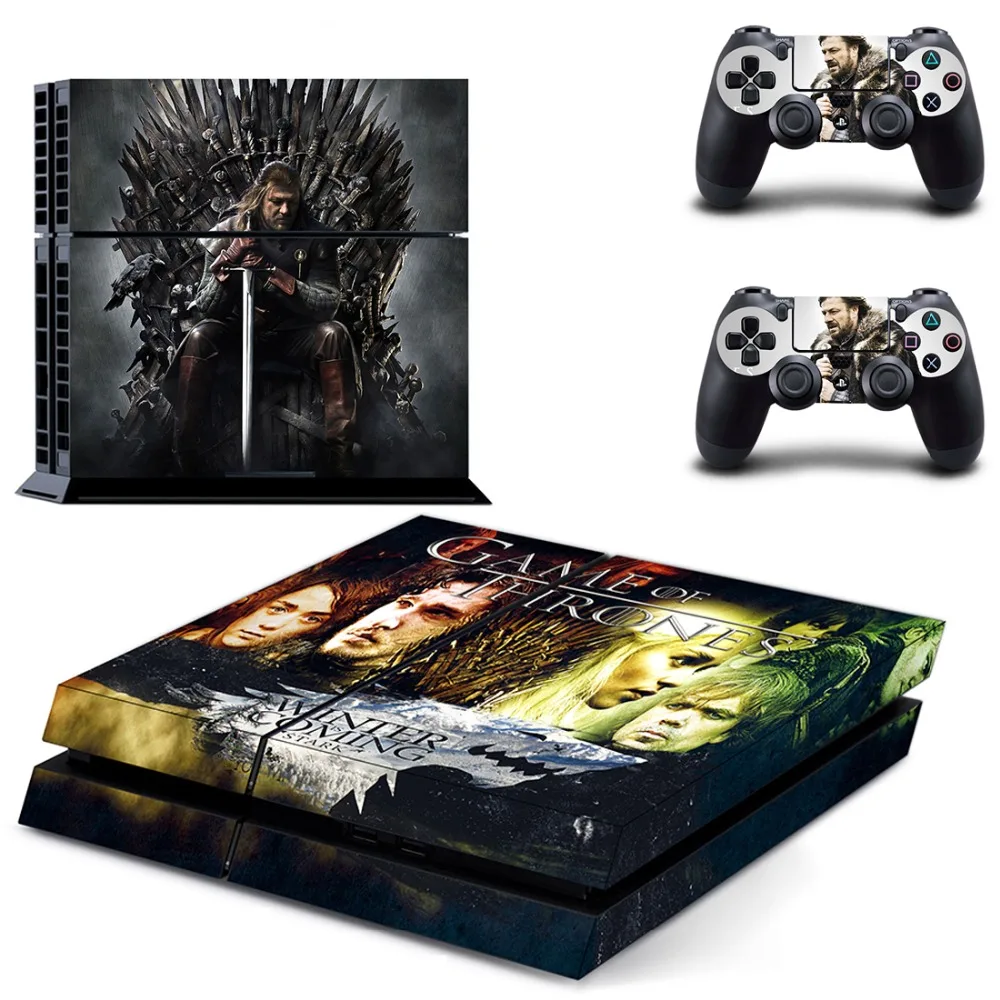 Фильм Игра престолов наклейка для PS4 Стикеры Наклейка виниловая для sony Playstation 4 консоли и 2 контроллеры наклейка для PS4 Стикеры
