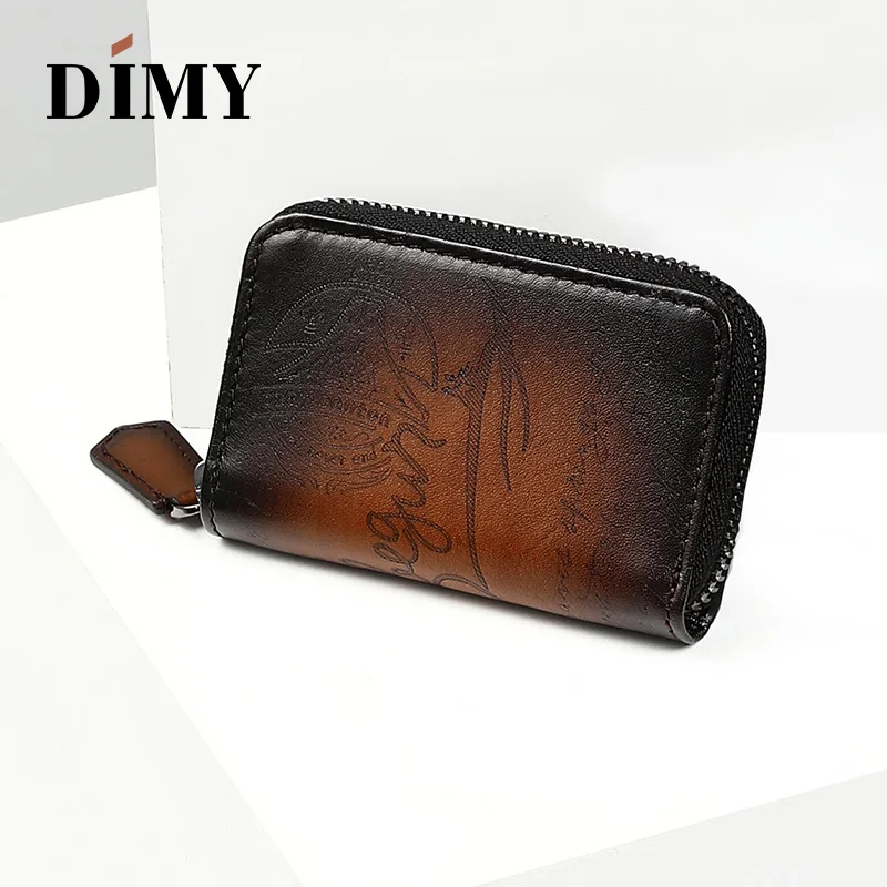DIMY мужские кожаные кошельки для ключей Бизнес Мода крючки сумка портмоне слоты