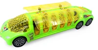 the electric light universal music super sightseeing childrens educational toys city bus model electronic battery operated