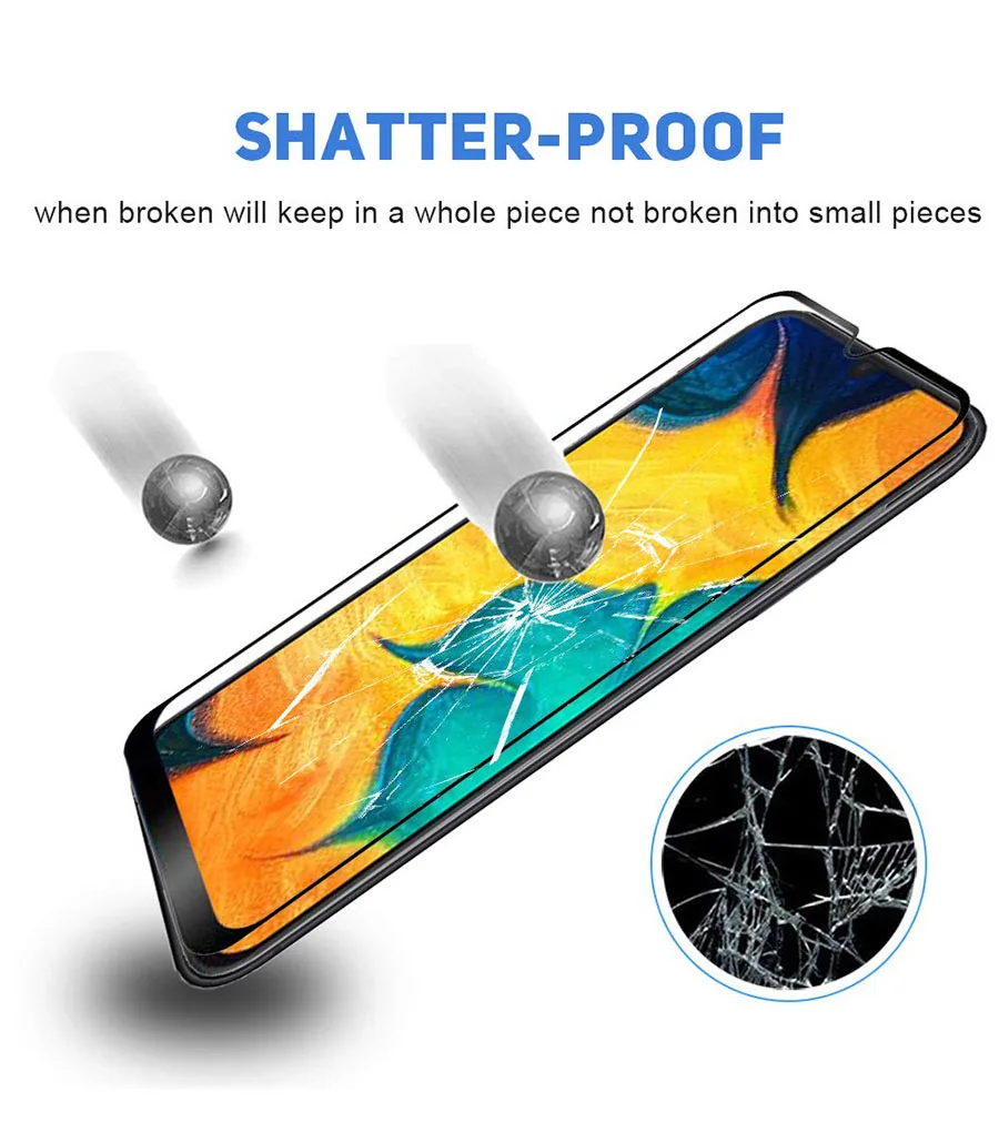9D полное покрытие из закаленного стекла для Samsung Galaxy M30 M20 M10 Защитное стекло A30 A50