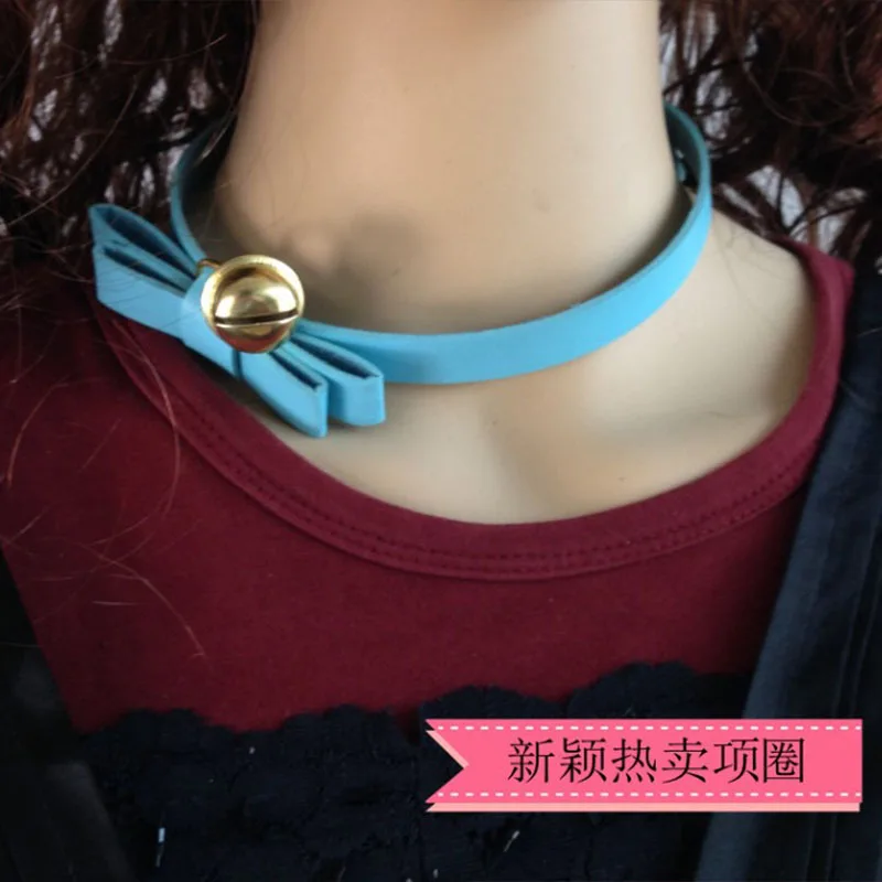 Панк кожаный бант колокольчик Подвеска колье для женщин Funky Chockers воротник collares колье ras du cou CR104