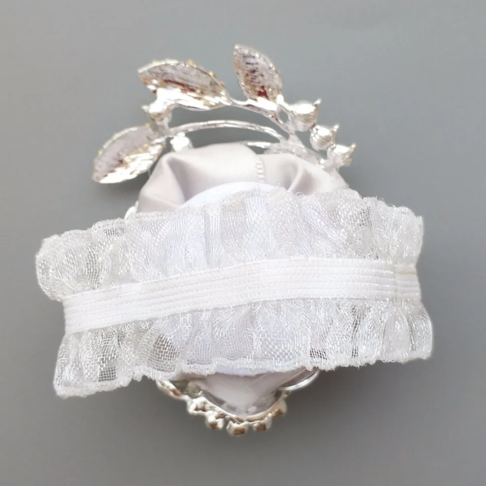 Hand Corsage Pearl Bracelet jeweled crystal bling wedding bracelets Wrist corsage Brooch Flower wrist W0888 |