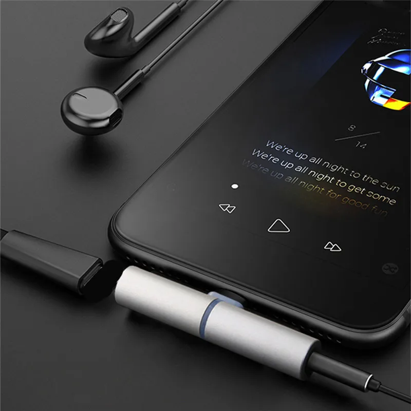 Для Lightning/3,5 мм разъем для наушников аудио Aux кабель адаптер для iPhone 11 Pro Max 7 8 X XR вспышка освещение сплиттер конвертер