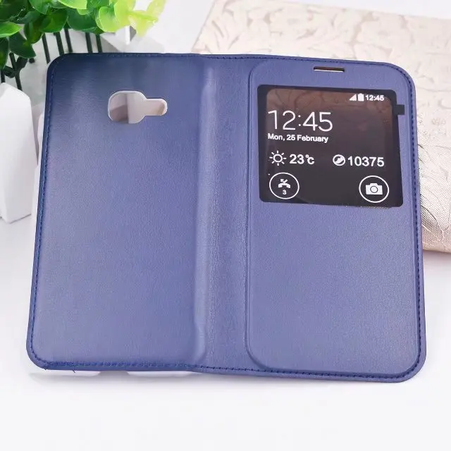 Для samsung Galaxy Xcover 4 G390F 5," Xcover4 чехол с окошком из искусственной кожи противоударный защитный чехол для мобильного телефона черные чехлы на заднюю крышку