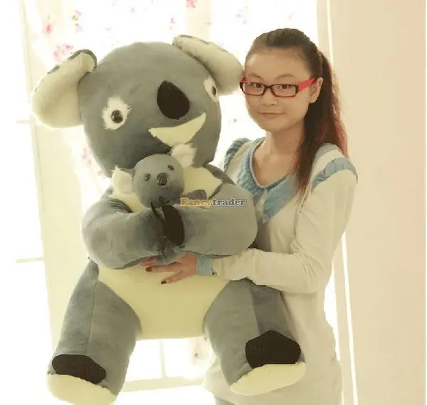 

Fancytrader 35'' / 90cm Stuffed Soft Plush Funny Huge Giant Grey Koala Toy, Great Gift For Kids, Free Shipping FT50262