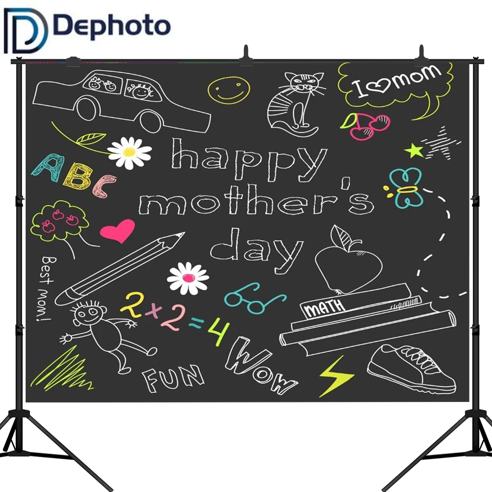 Dephoto Back to School сезонная тема Классная доска фон заказной бесшовный для фотосъемки