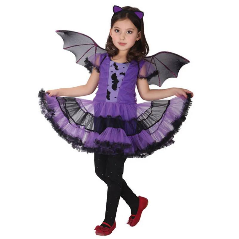 2018 новый высококачественный фиолетовый Бат Хеллоуин рождественских костюм