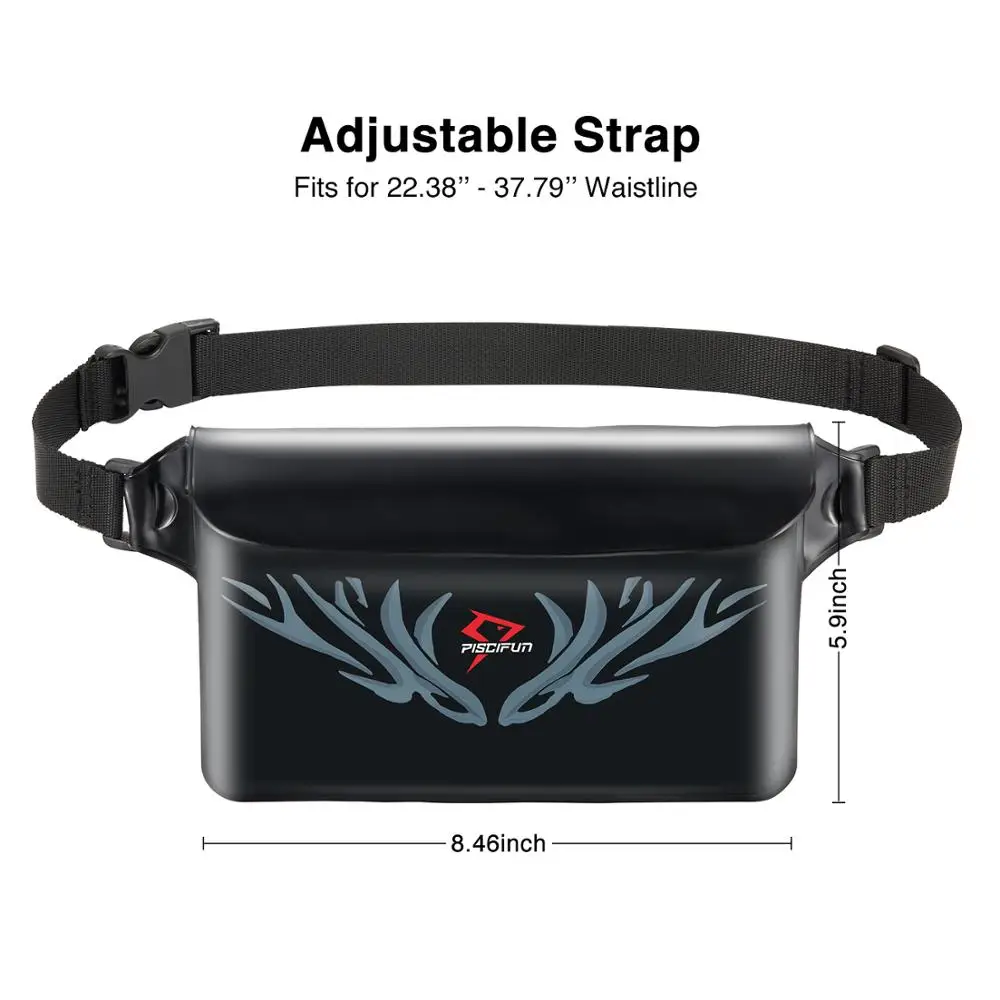 Водонепроницаемая поясная сумка Piscifun для рыбалки каякинга дайвинга рафтинга