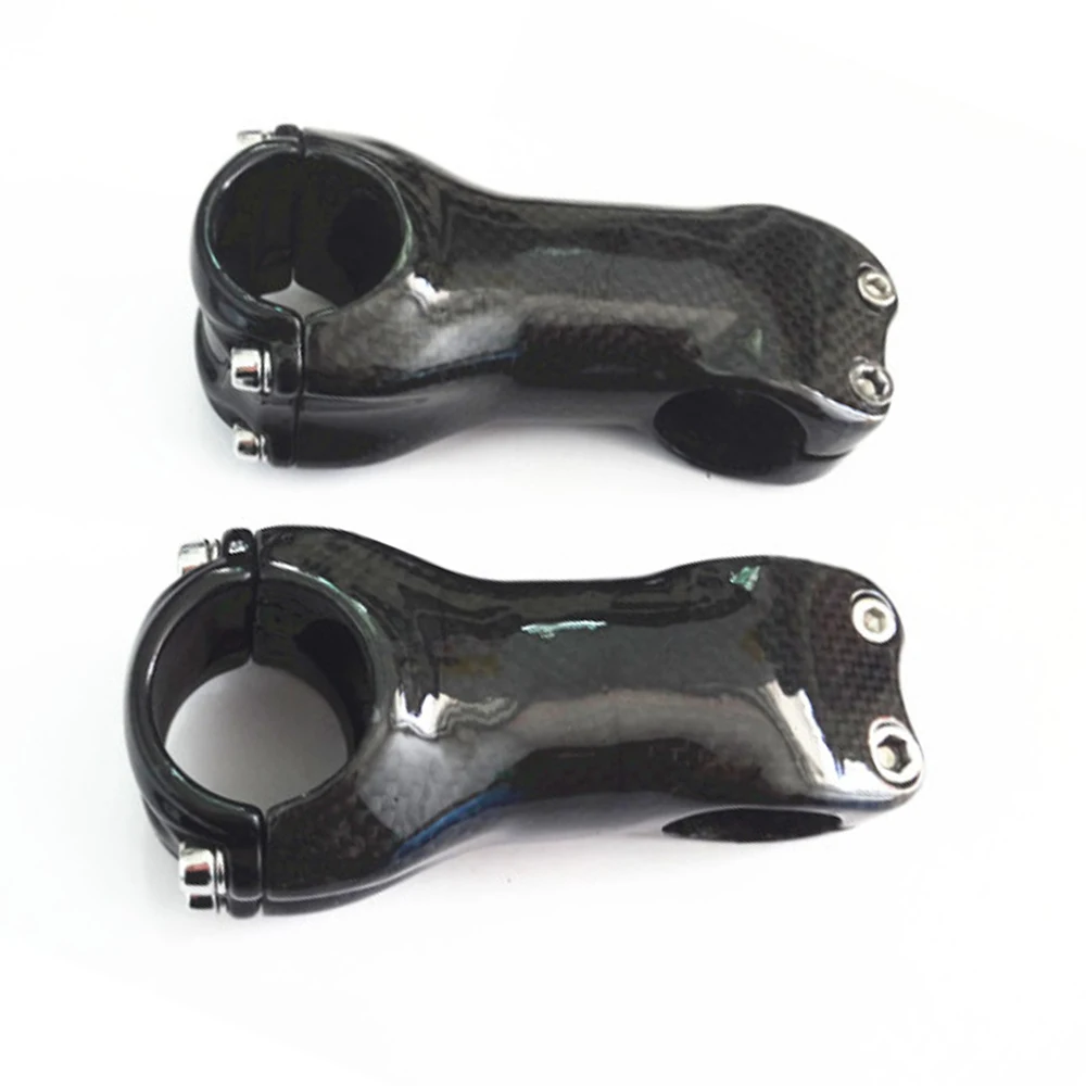 Нет логотипа стебли из углеродного волокна дорожные для велосипеда черные с