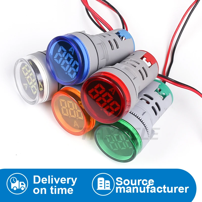 Амперметр тестер для измерения силы тока 220 В переменного 100 А 22 мм|Измерители