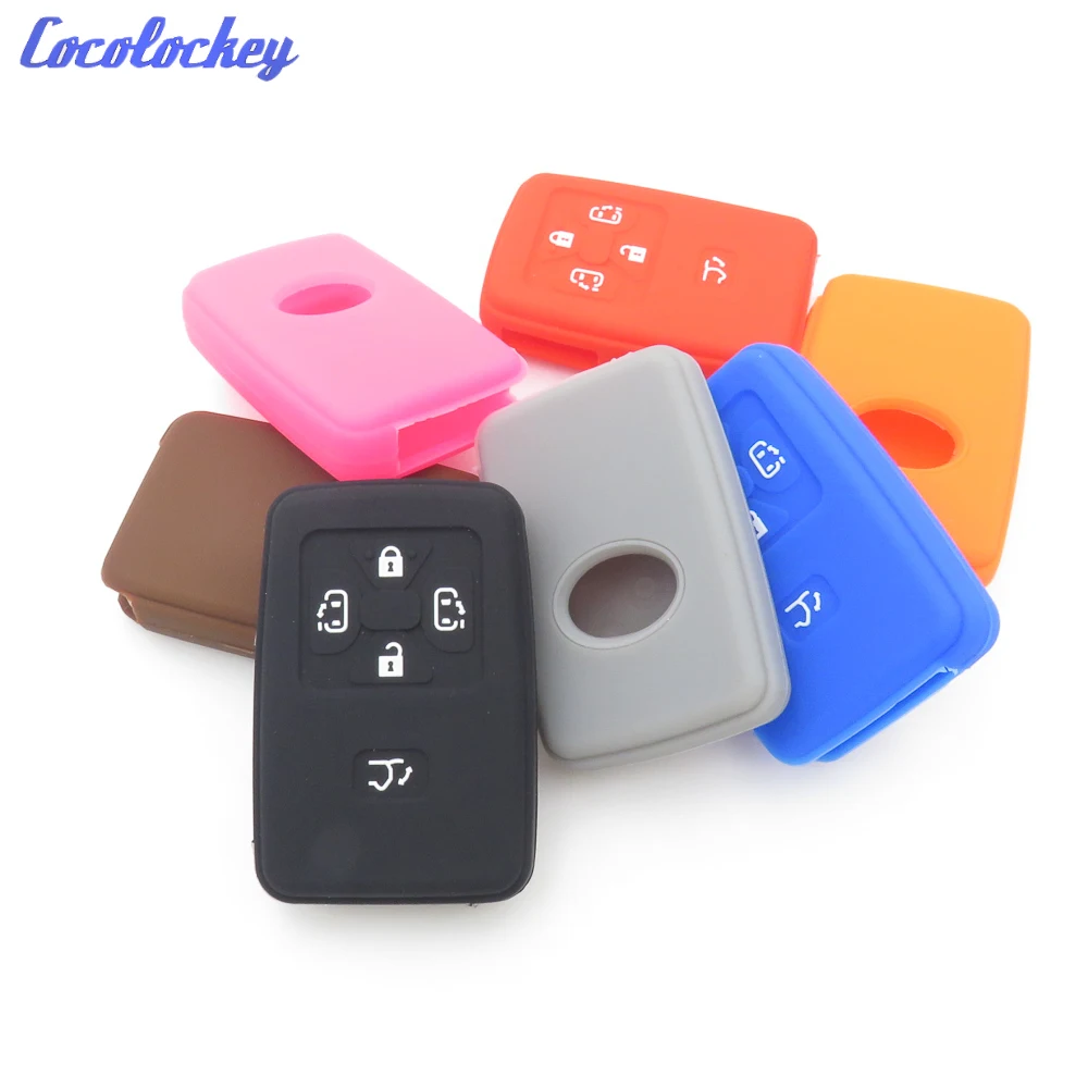 

Cocolockey Silicone Car Key Cover Case Holder Shell Fit for TOYOTA Smart Remote Key Case 5 Button No Logo