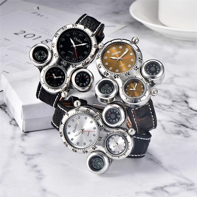 Oulm HP1149 мужские часы в виде осьминога с компасом и измерением температуры для