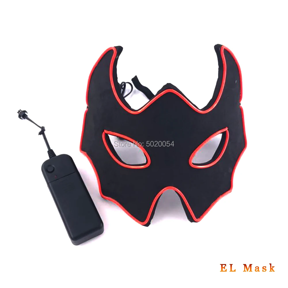 Светящаяся маска летучая мышь ЭВА для мужчин и женщин светодиодная светящаяся