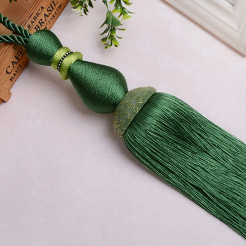 2 шт./лот/лот кисти для штор кисточки бахрома подтяжки веревки Аксессуары ремень с