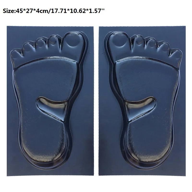 1 Pair Foot Садовые формы для керамической плитки, садовая дорожка, бетонная форма, сделай сам, вручную мощение цемента, кирпича, камня, сада, дома, дороги, бетонные формы - Цвет: 1 Pair Foot