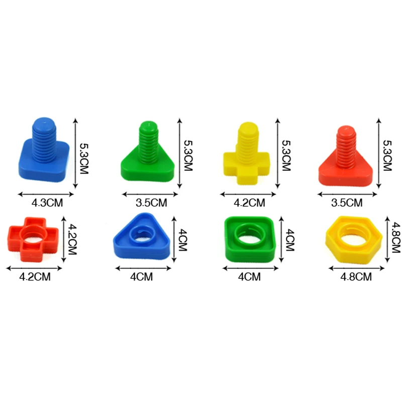 18 пар Детский конструктор гайка|toys for|educational toys for childrentoys children |