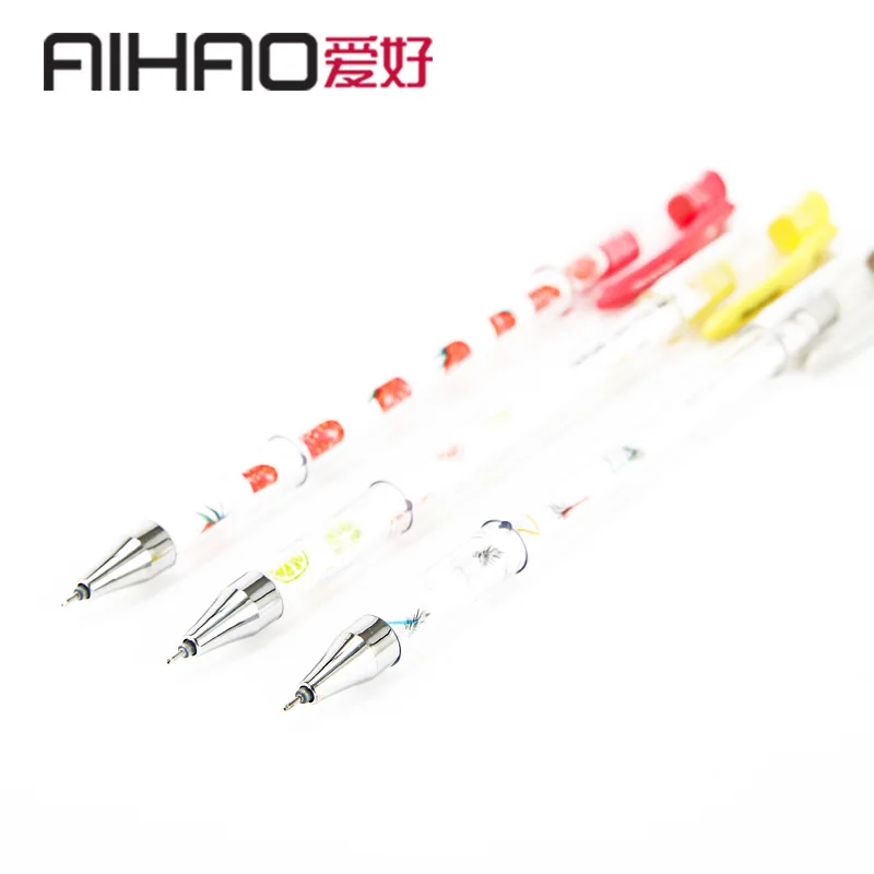 Новое поступление AIHAO брендовая гладкая пишущая ручка все иглы 0,38 мм точка цветная пишущая ручка 4 шт./кор