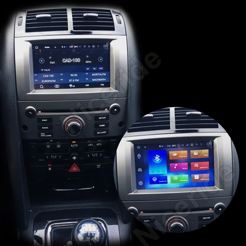 Ips Авторадио Android 8 dvd-плеер автомобиля для peugeot 407 2010-2004 gps навигация головное