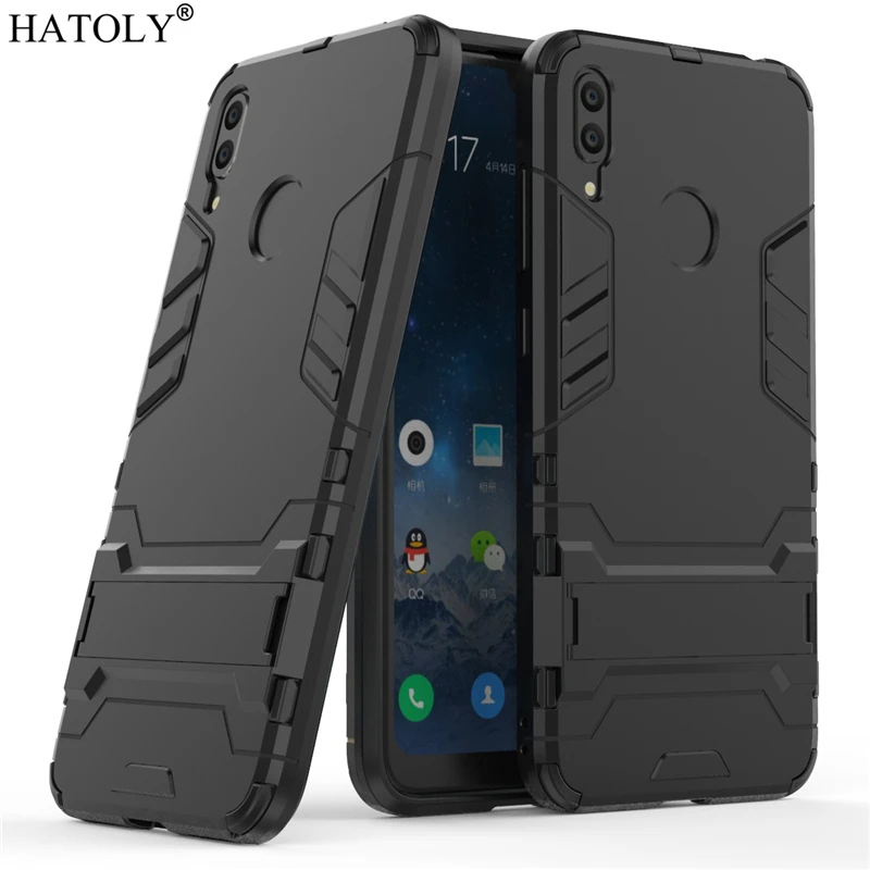 Чехол для Huawei Y7 Prime 2019 армированный чехол робота задняя крышка из поликарбоната