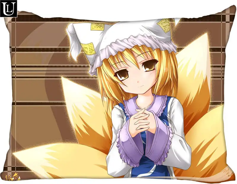 

Custom Anime Girl Rectangle Pillow Cover Size 45x35cm (one side) Print Custom Zipper Polyester Cotton Pillowcase more size