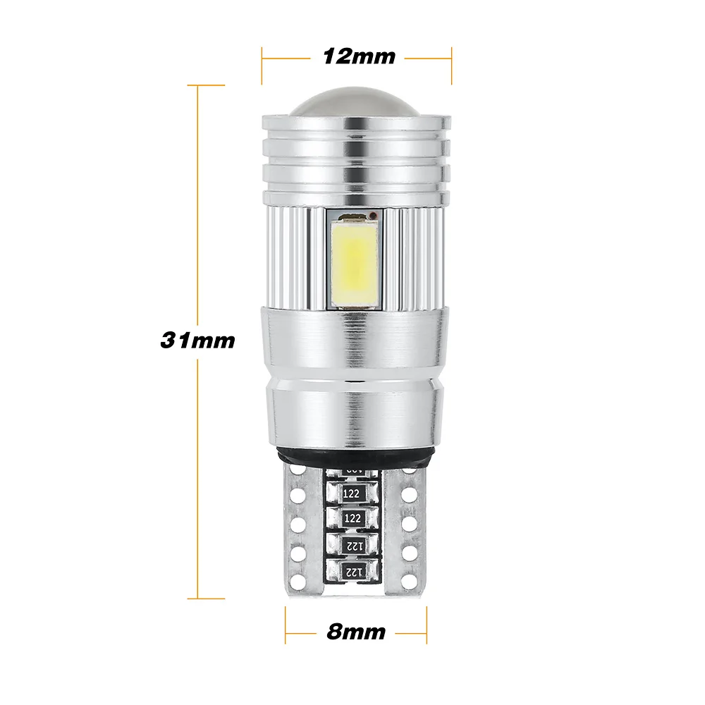 2 шт. автомобильные светодиодсветодиодный лампы T10 W5W 194 5630|interior led lamps|car lightcar ceiling