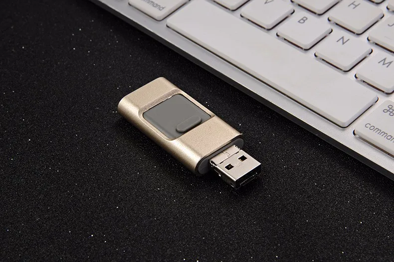 Usb flash drive 64 ГБ телефон otg для iphone 7 6 6s 8 ГБ 16 ГБ 32 ГБ Молнии Металла Pen Drive U Диск для iOS10 memory stick 128 ГБ