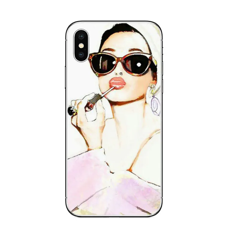 Модный очаровательный женский Мягкий силиконовый чехол для IPhone 5 5s SE 6 6s 7 8 PLUS X XR XS