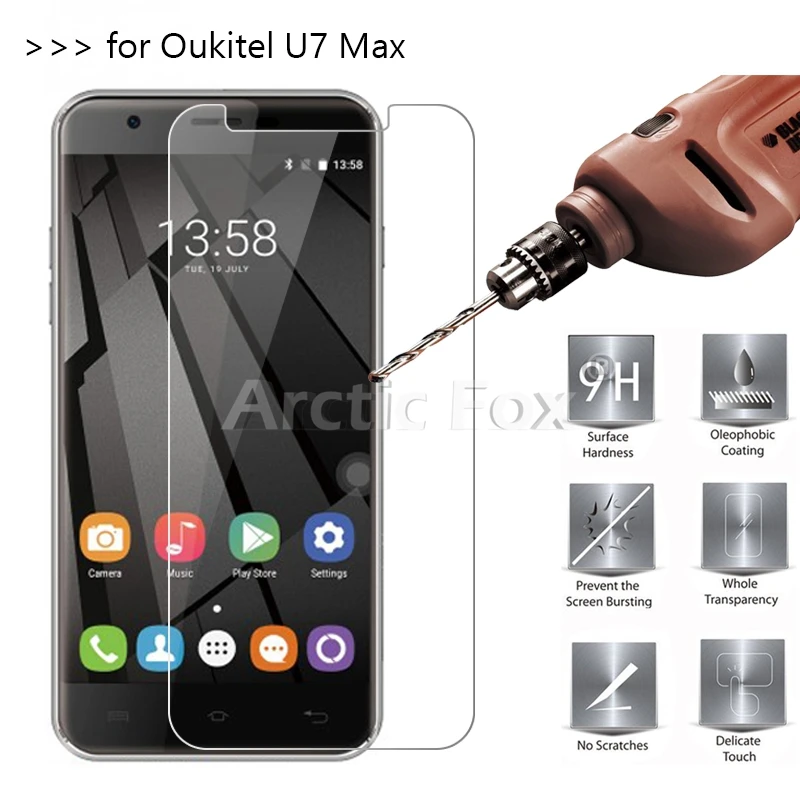 5 шт./лот закаленное Стекло для Oukitel U7 Max Экран протектор Защитная пленка