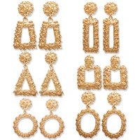 2019 za gold round earring dangle bohemian earrings for women round boho fringed drop earrings vintage jewelry brincos jewellery
