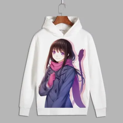 Аниме норагами Косплэй Ято принт пуловер с капюшоном толстовки Iki Hiyori унисекс Флисовые толстовки на осень - Цвет: 8