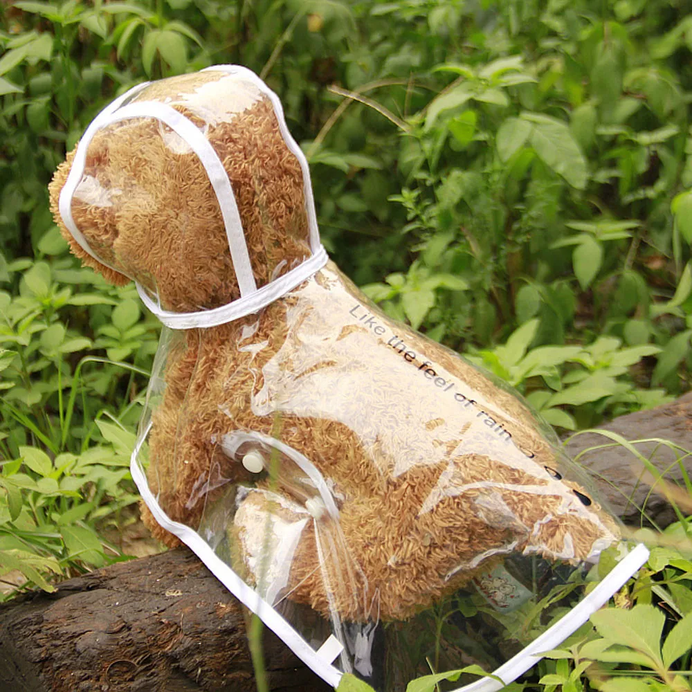 Waterproof Puppy Rain Jacket Transparent Raincoats Dog Light Clothes Pet Accessories Spring Summer Coats Raincoat |