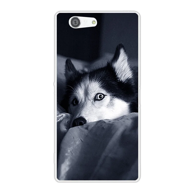 Case for Sony Xperia Z3 Compact / Mini Back Transparent Silicone Soft TPU Zebra Cover For Phone Cases | Мобильные телефоны и