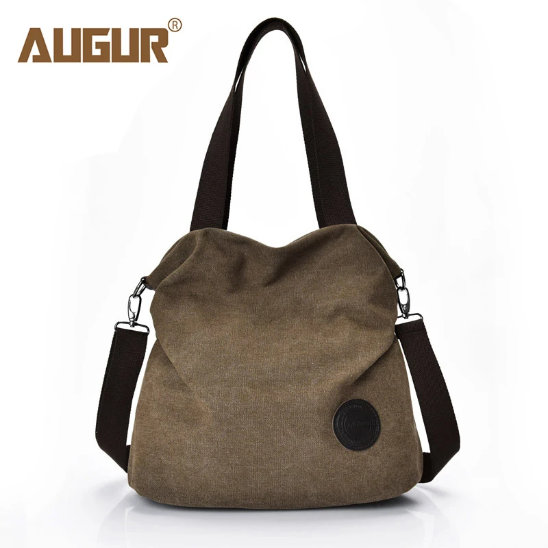 AUGUR модные сумки через плечо женская Холщовая Сумка большая емкость Bolsa Feminina на