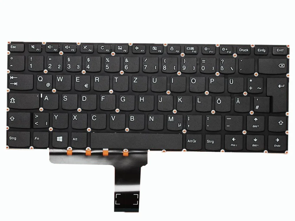 Новая GR немецкая клавиатура для LENOVO Ideapad 310 14 BLACK win8 без рамки ремонт ноутбука
