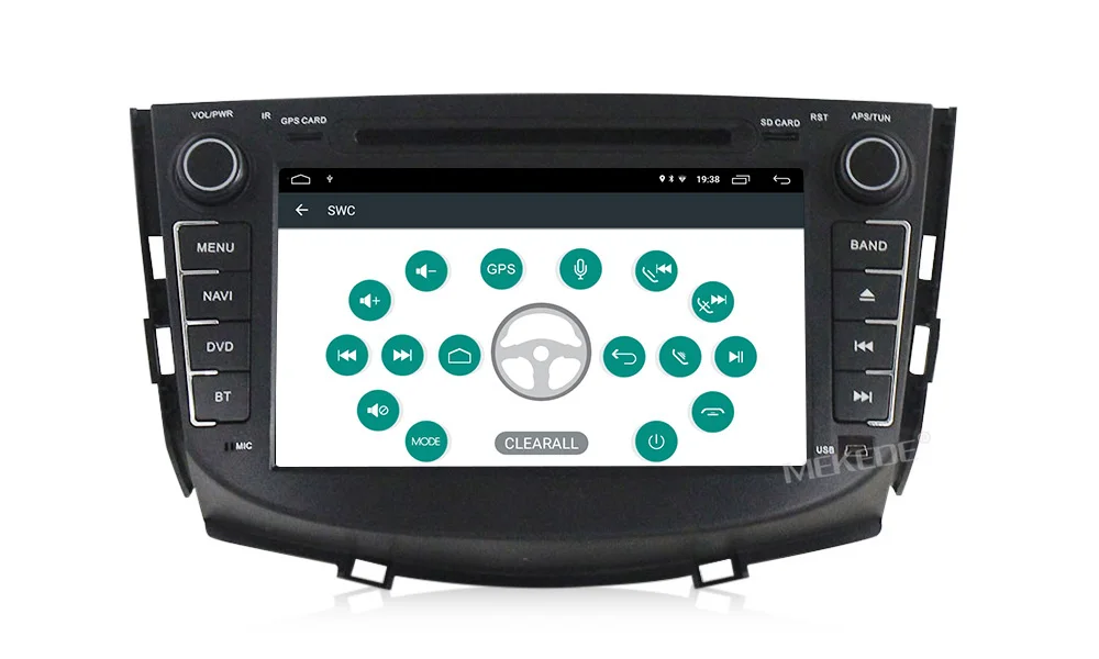 MEKEDE Android 9,1 Автомагнитола gps для Lifan X60 с dvd Мультимедиа Стерео плеером 8 дюймов 2 din головное устройство 1080P HD 2 Din wifi FM