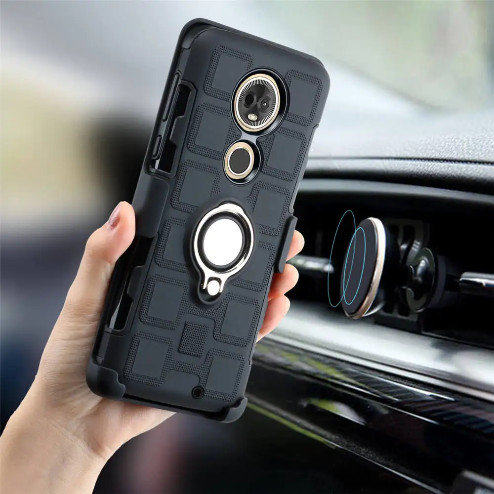 Полноразмерный армированный чехол для Motorola Moto G7 Power Play ударопрочный подставка с